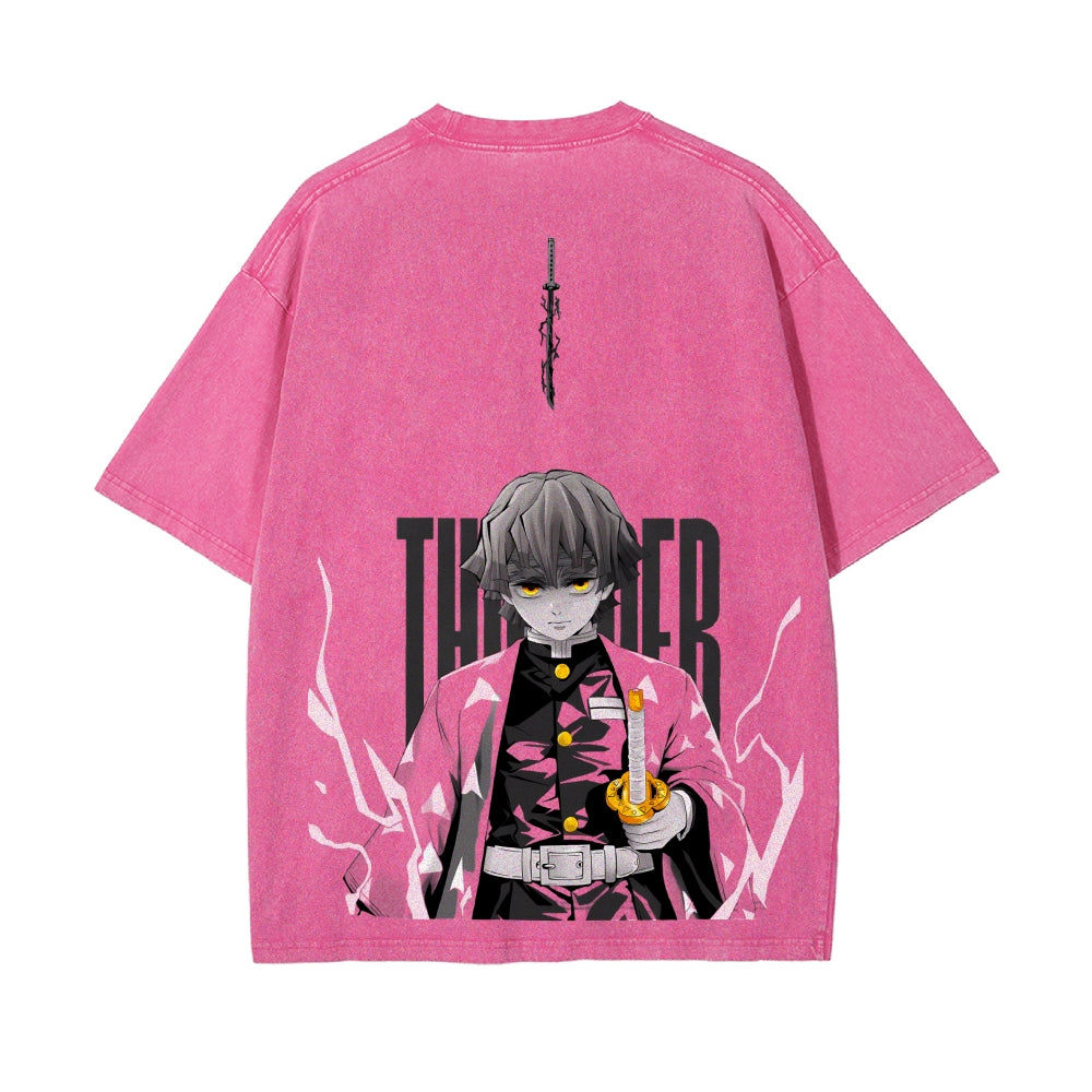 Vintage Oversized T-Shirt Demon Slayer