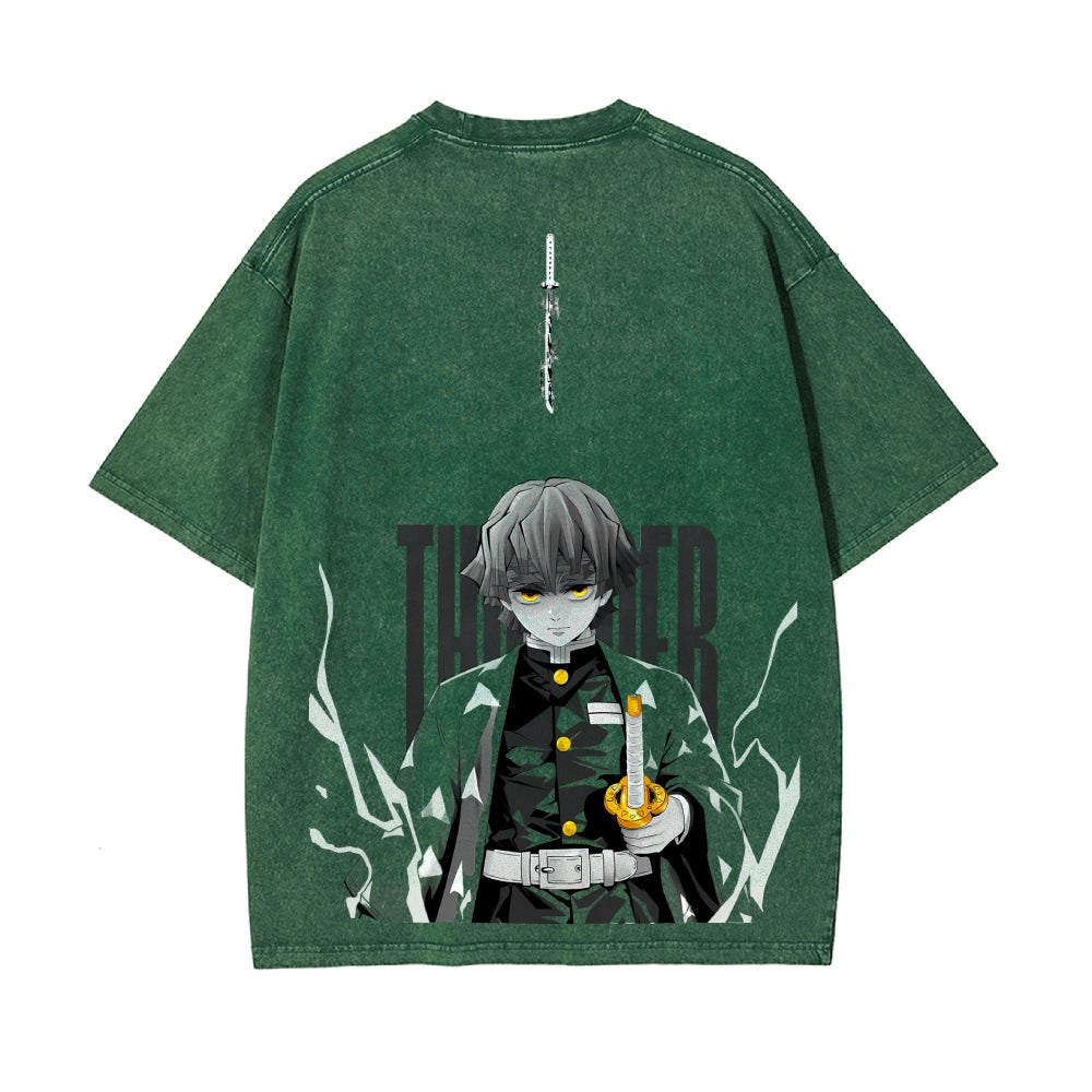Vintage Oversized T-Shirt Demon Slayer