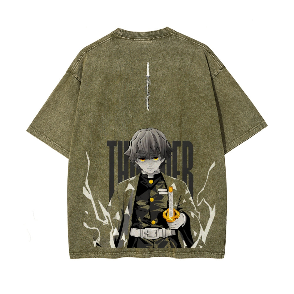 Vintage Oversized T-Shirt Demon Slayer