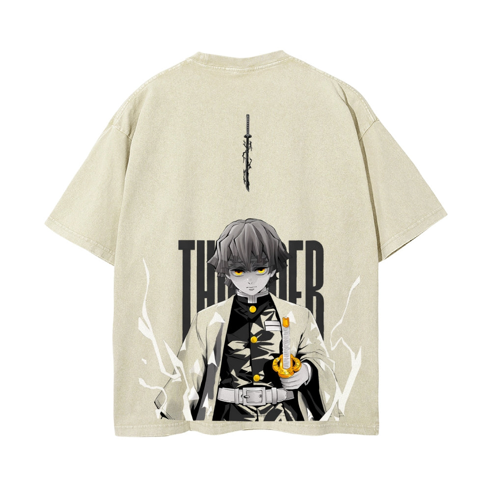Vintage Oversized T-Shirt Demon Slayer