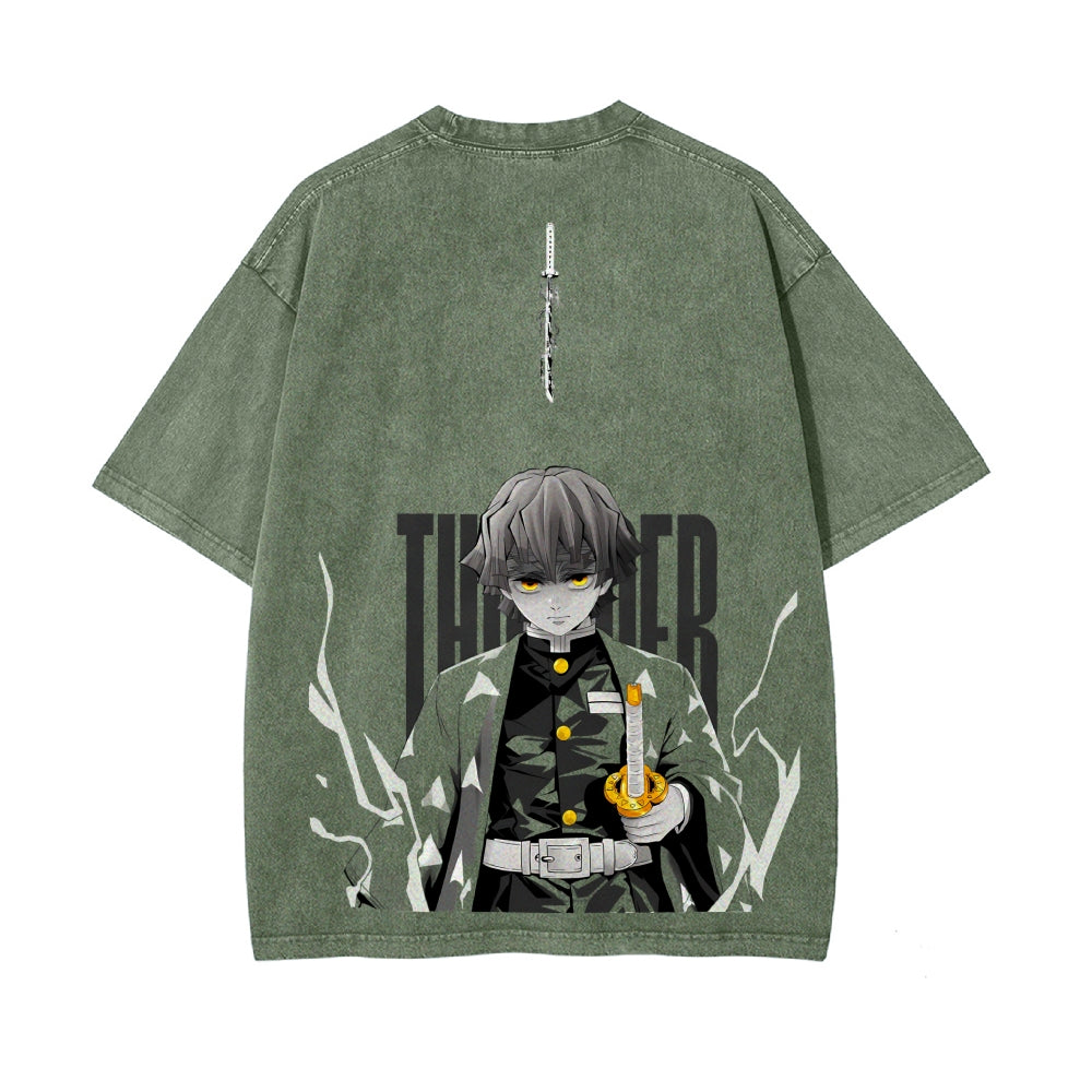 Vintage Oversized T-Shirt Demon Slayer