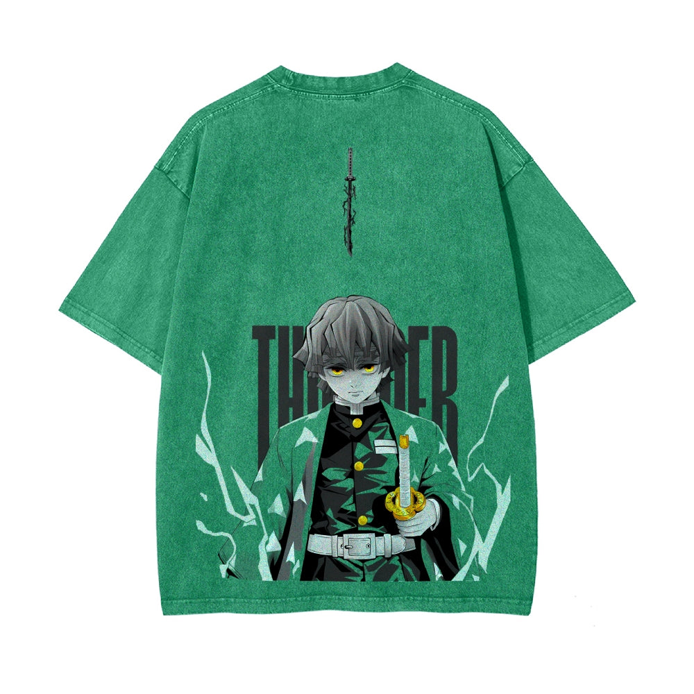 Vintage Oversized T-Shirt Demon Slayer