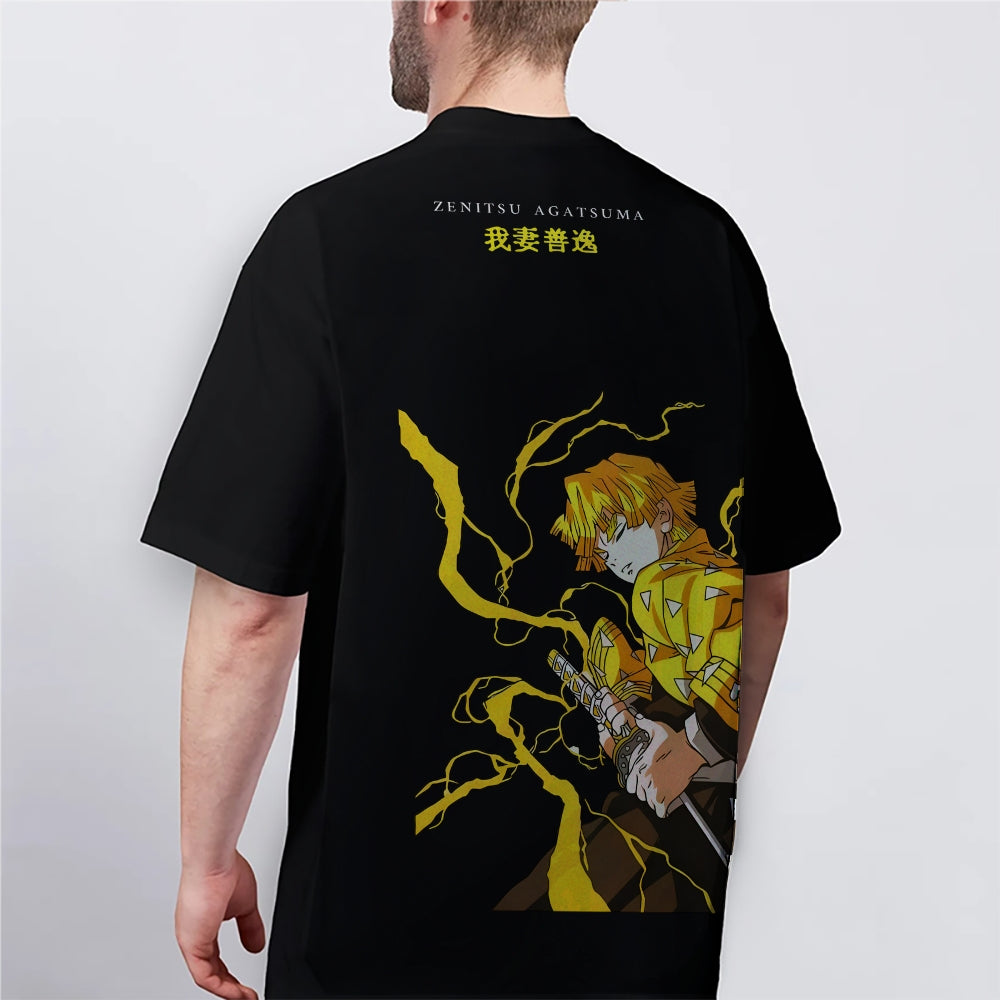 Demon Slayer Cotton Unisex Crew Neck Anime T-Shirt