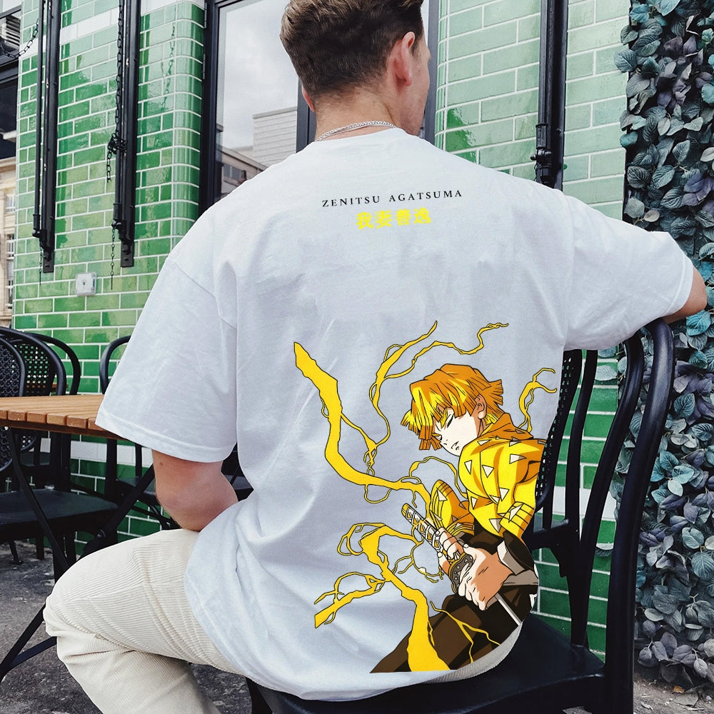 Demon Slayer Cotton Unisex Crew Neck Anime T-Shirt
