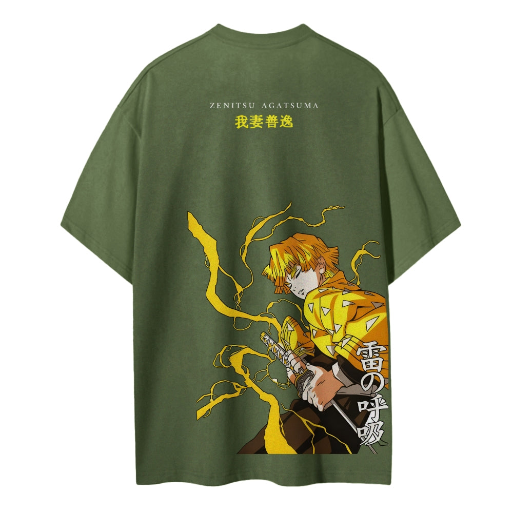 Demon Slayer Cotton Unisex Crew Neck Anime T-Shirt