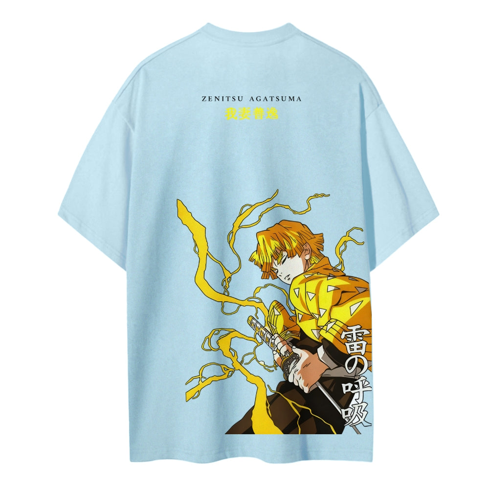 Demon Slayer Cotton Unisex Crew Neck Anime T-Shirt