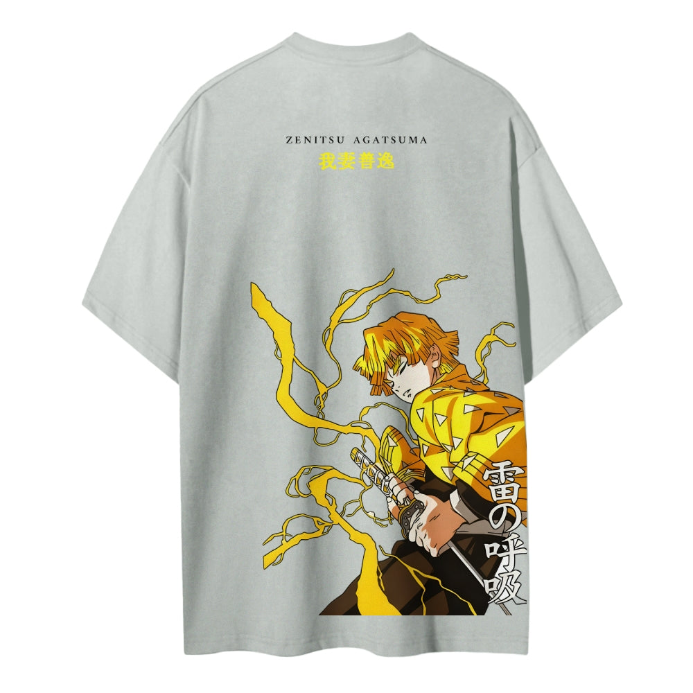 Demon Slayer Cotton Unisex Crew Neck Anime T-Shirt