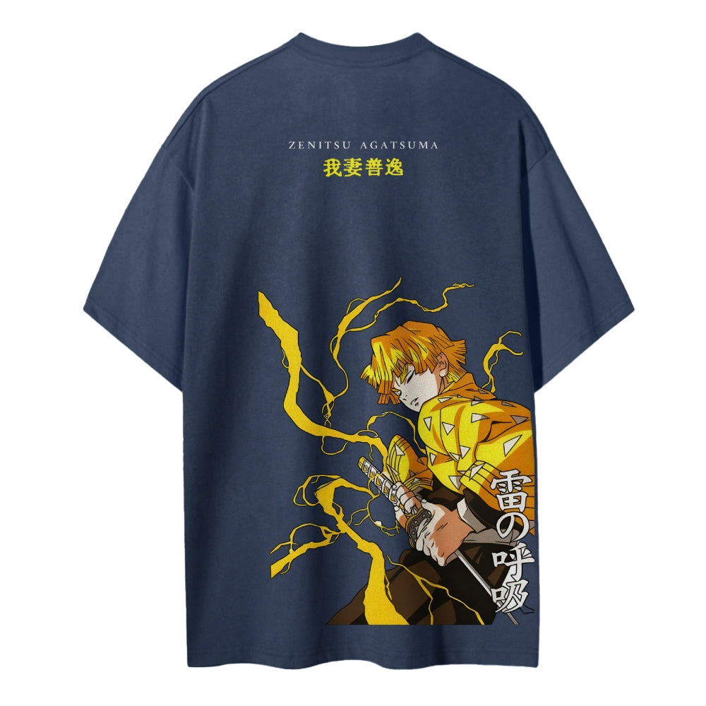 Demon Slayer Cotton Unisex Crew Neck Anime T-Shirt