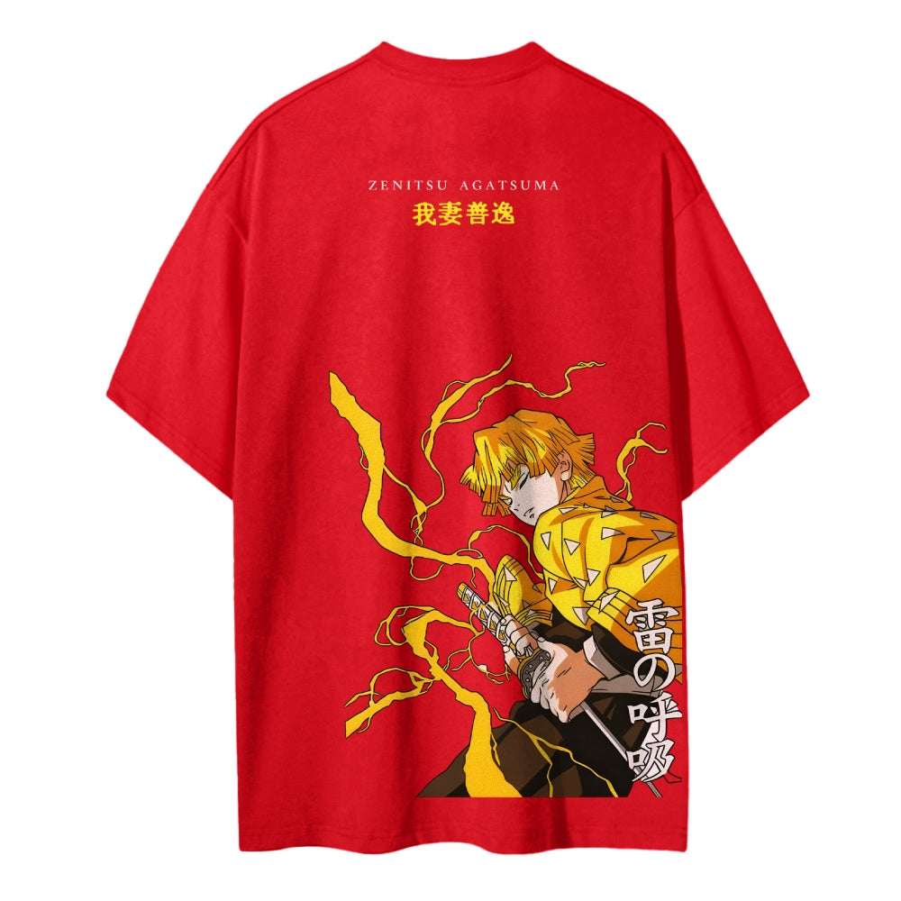 Demon Slayer Cotton Unisex Crew Neck Anime T-Shirt