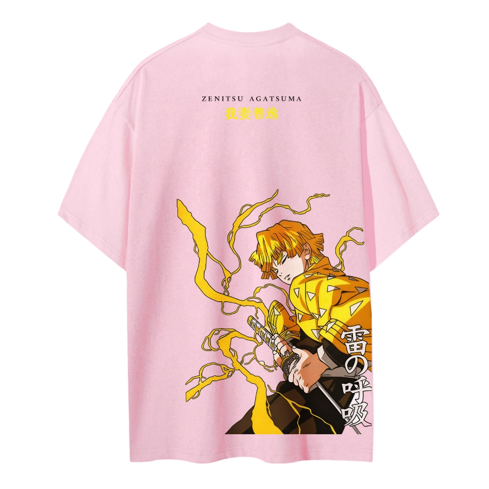 Demon Slayer Cotton Unisex Crew Neck Anime T-Shirt