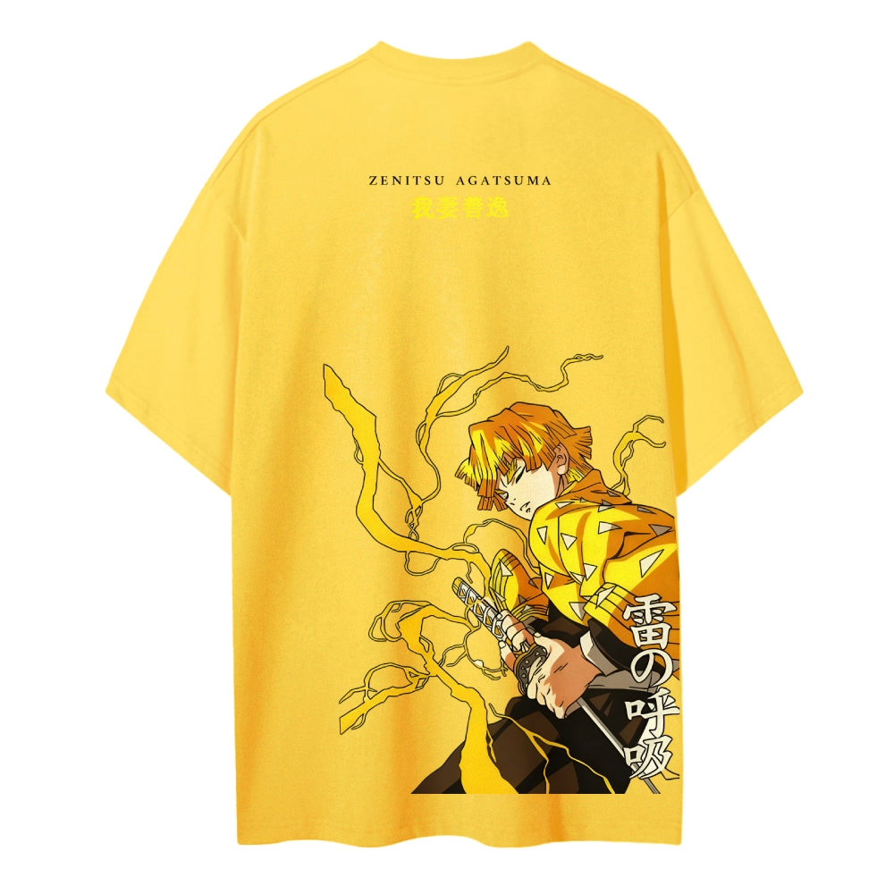 Demon Slayer Cotton Unisex Crew Neck Anime T-Shirt