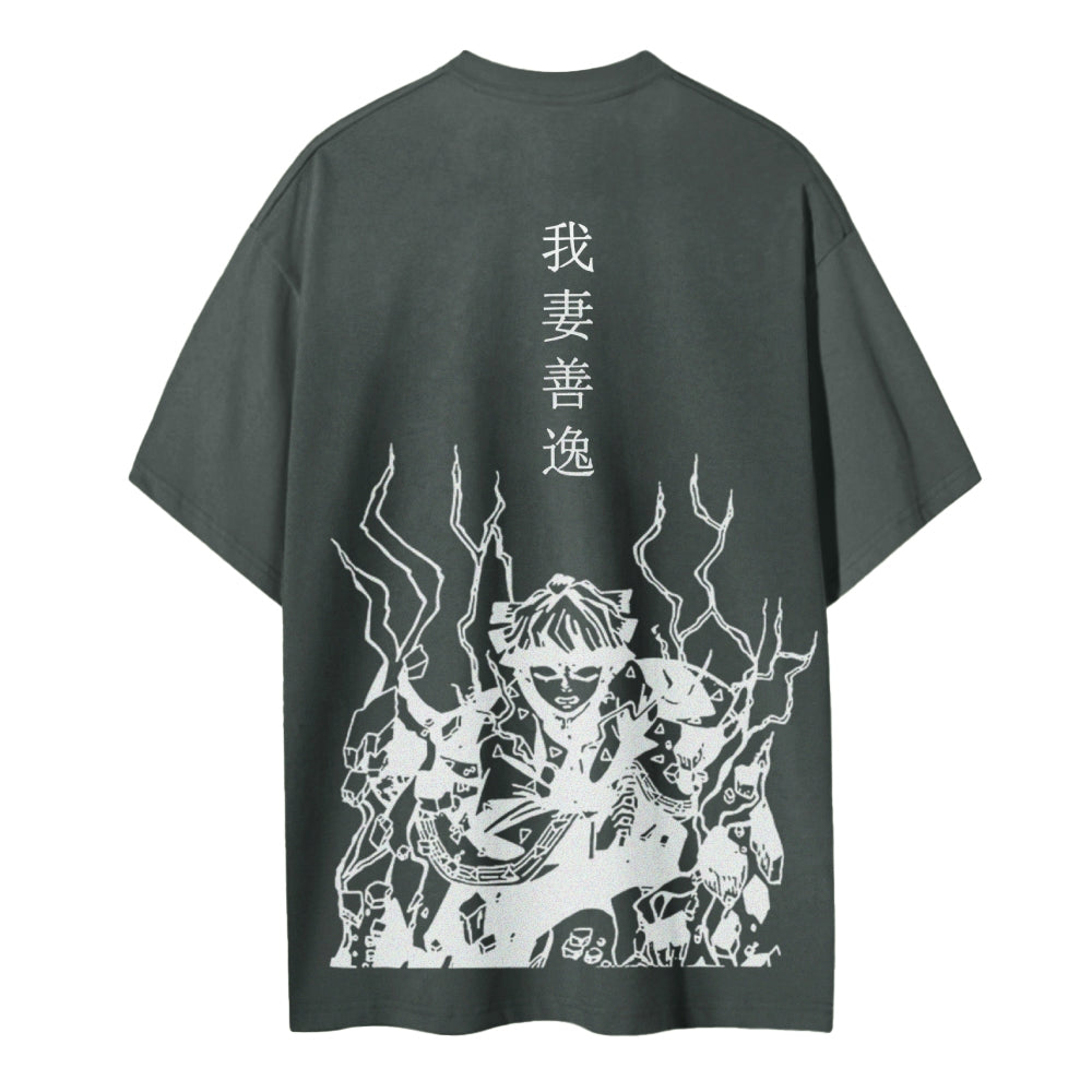 Demon Slayer Cotton Unisex Crew Neck Anime T-Shirt
