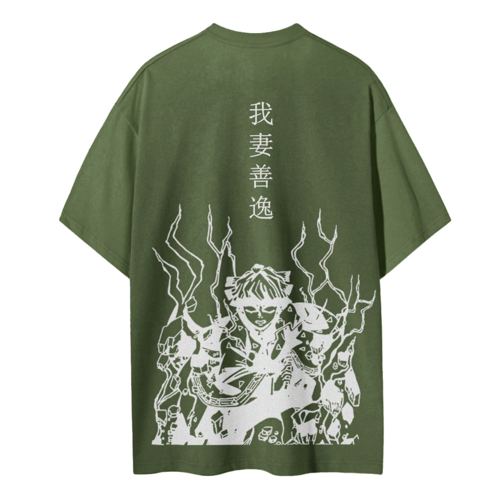 Demon Slayer Cotton Unisex Crew Neck Anime T-Shirt