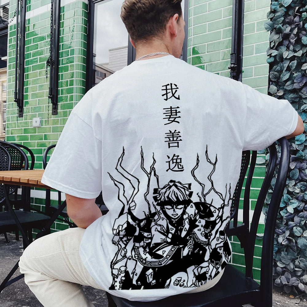 Demon Slayer Cotton Unisex Crew Neck Anime T-Shirt