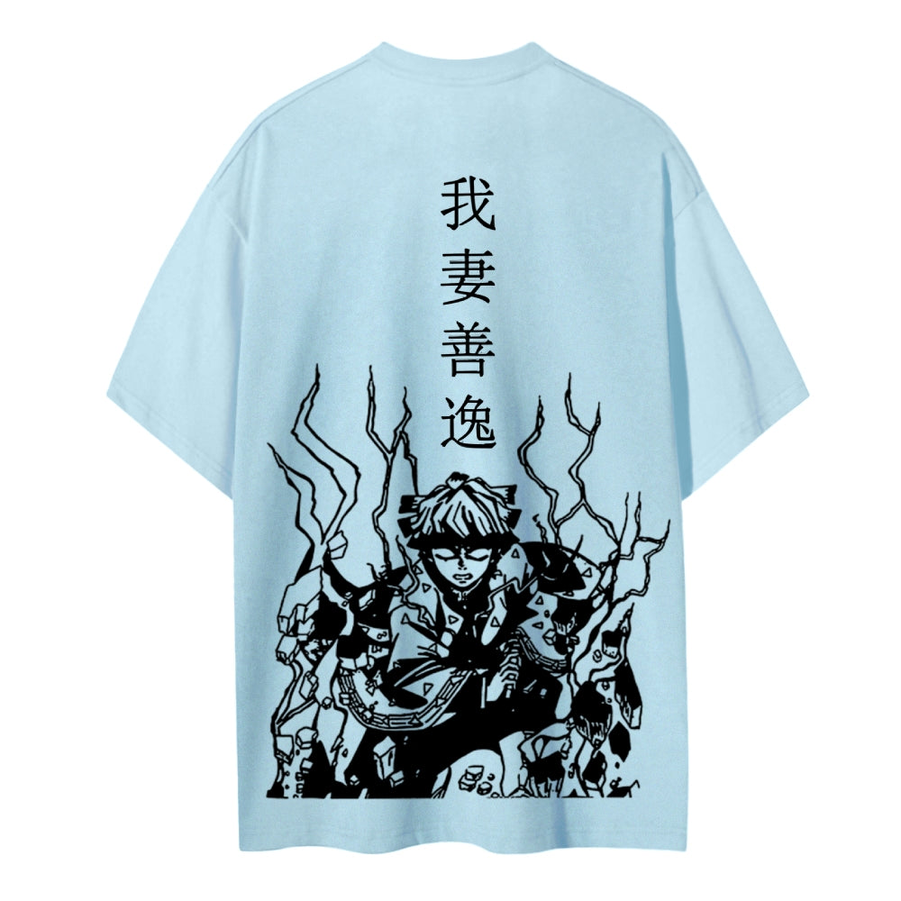 Demon Slayer Cotton Unisex Crew Neck Anime T-Shirt
