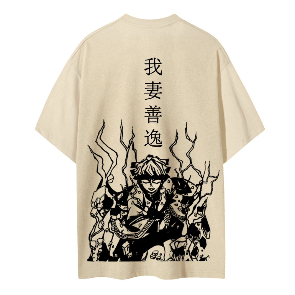 Demon Slayer Cotton Unisex Crew Neck Anime T-Shirt