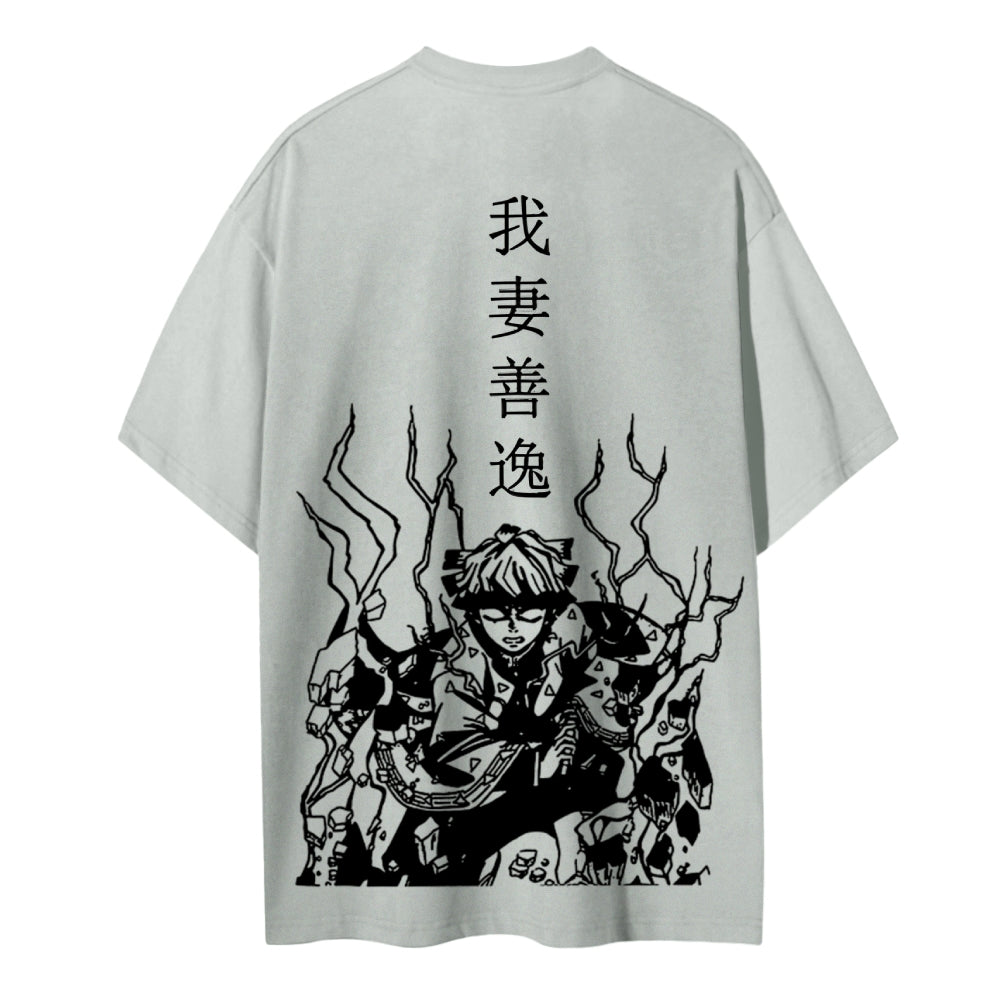 Demon Slayer Cotton Unisex Crew Neck Anime T-Shirt