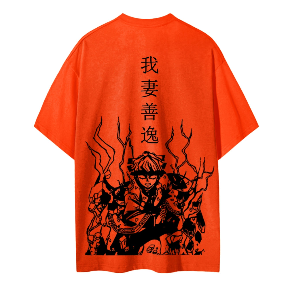 Demon Slayer Cotton Unisex Crew Neck Anime T-Shirt
