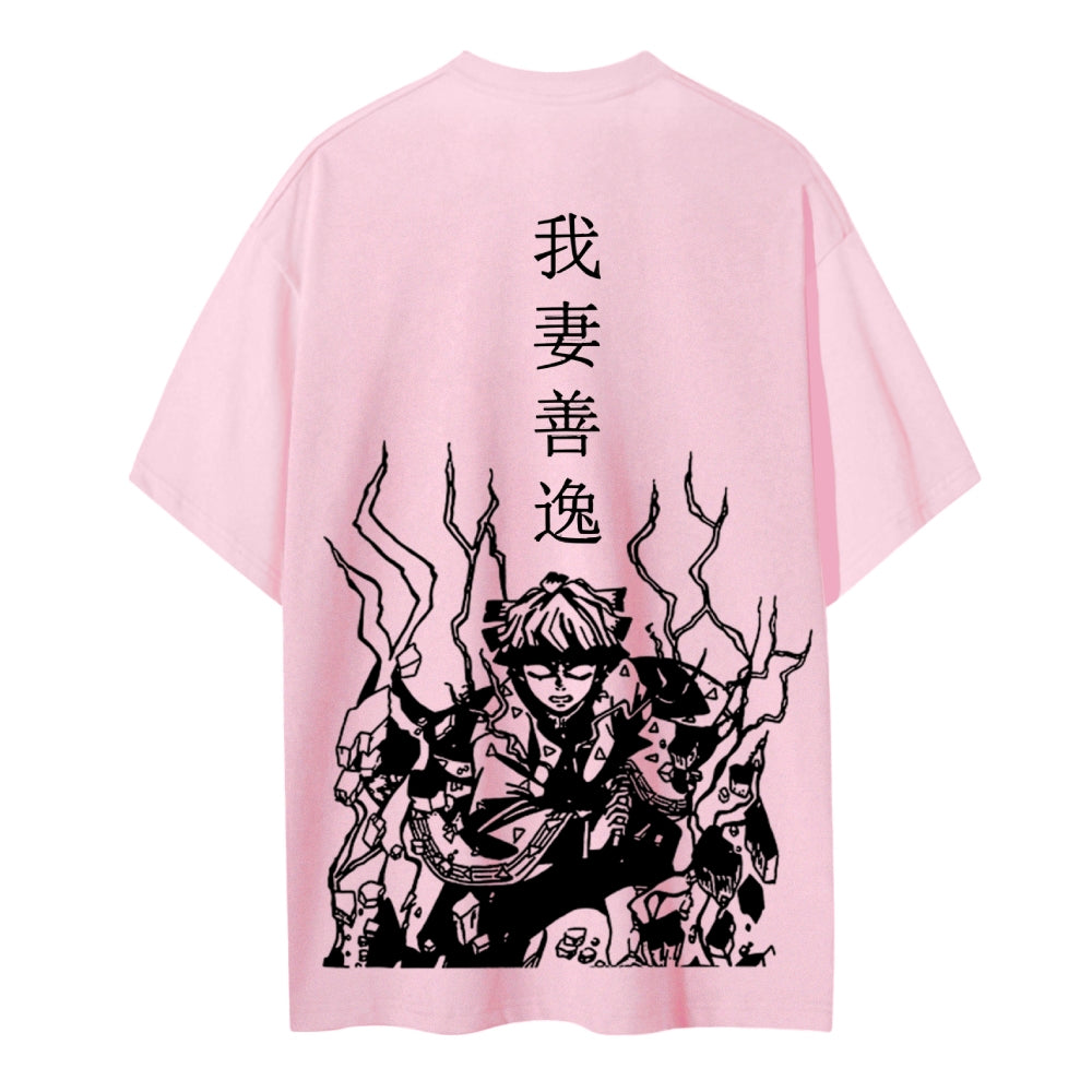 Demon Slayer Cotton Unisex Crew Neck Anime T-Shirt