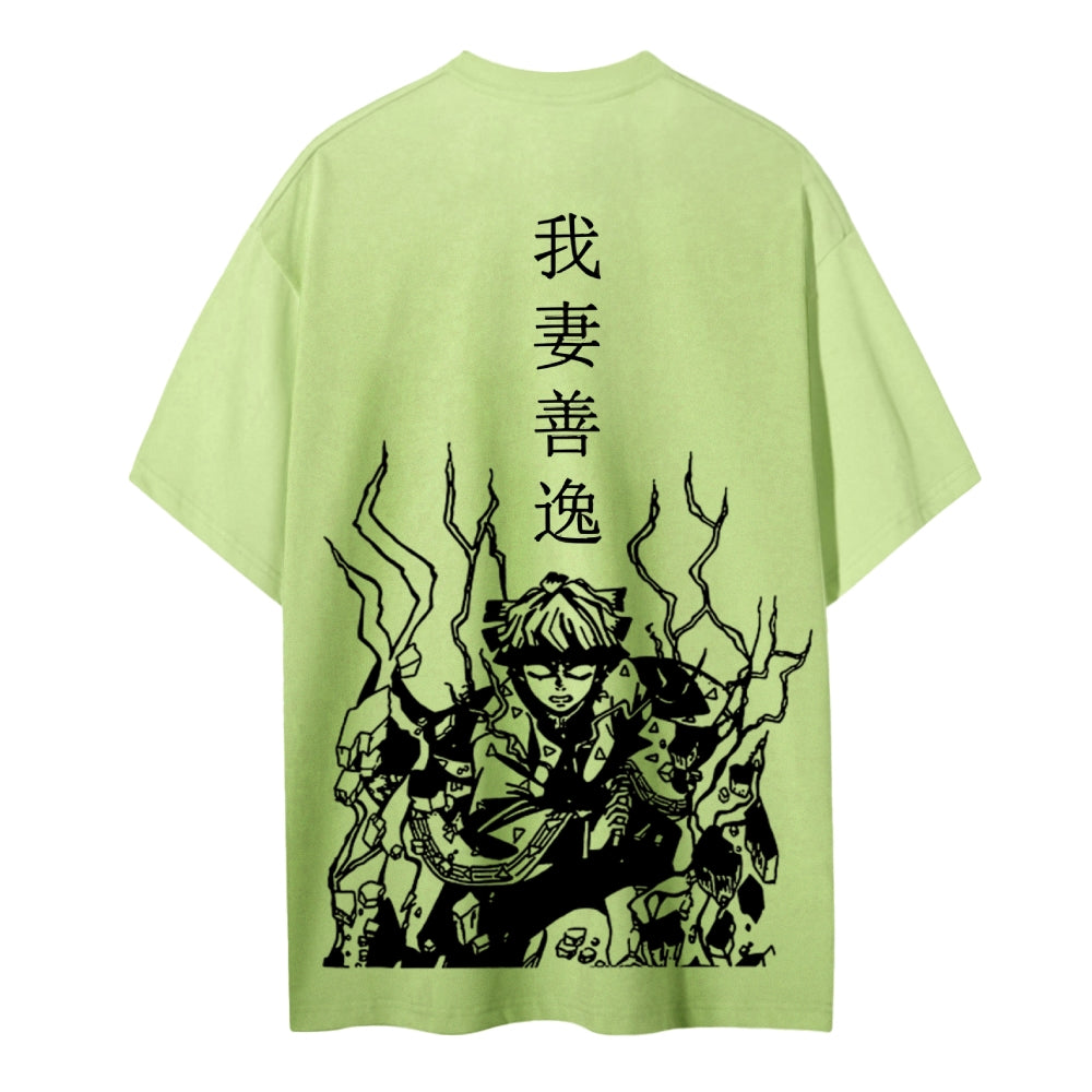 Demon Slayer Cotton Unisex Crew Neck Anime T-Shirt