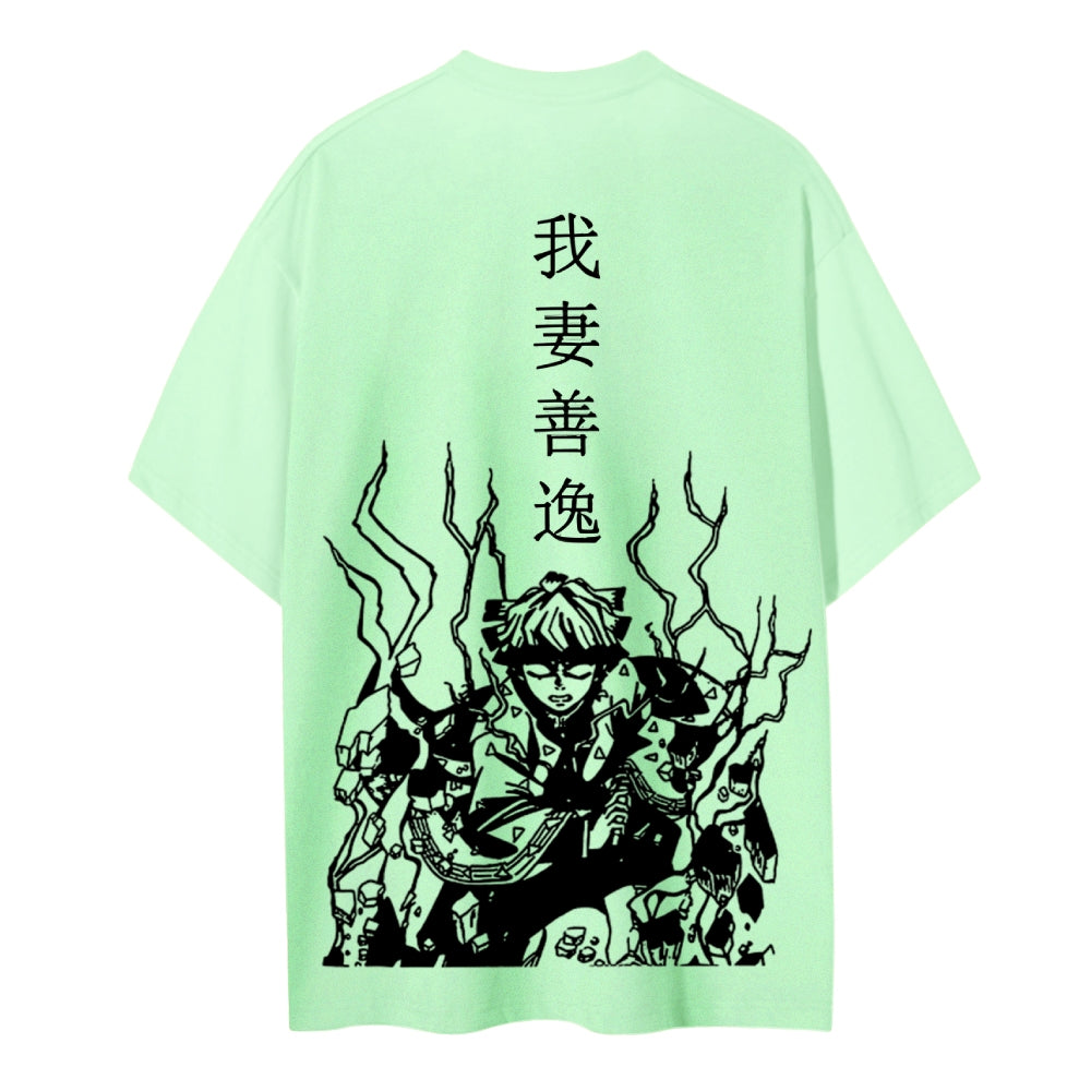 Demon Slayer Cotton Unisex Crew Neck Anime T-Shirt