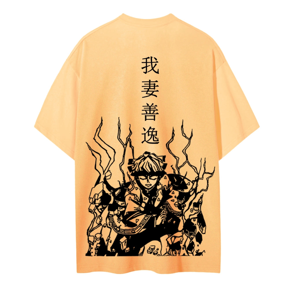 Demon Slayer Cotton Unisex Crew Neck Anime T-Shirt