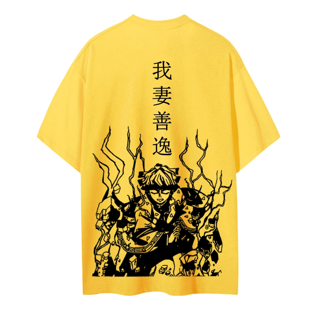 Demon Slayer Cotton Unisex Crew Neck Anime T-Shirt