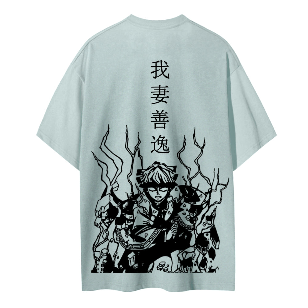 Demon Slayer Cotton Unisex Crew Neck Anime T-Shirt