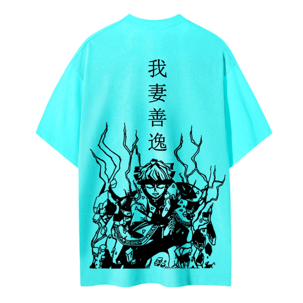 Demon Slayer Cotton Unisex Crew Neck Anime T-Shirt