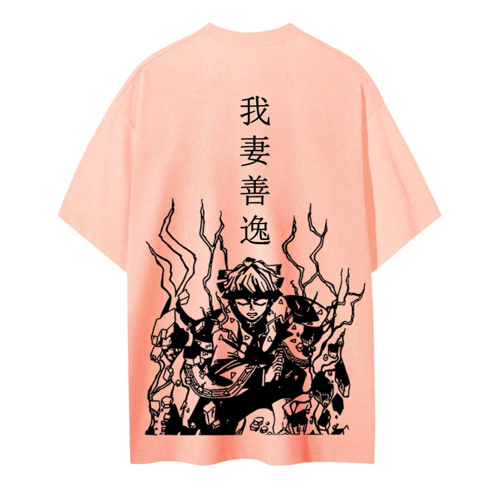 Demon Slayer Cotton Unisex Crew Neck Anime T-Shirt