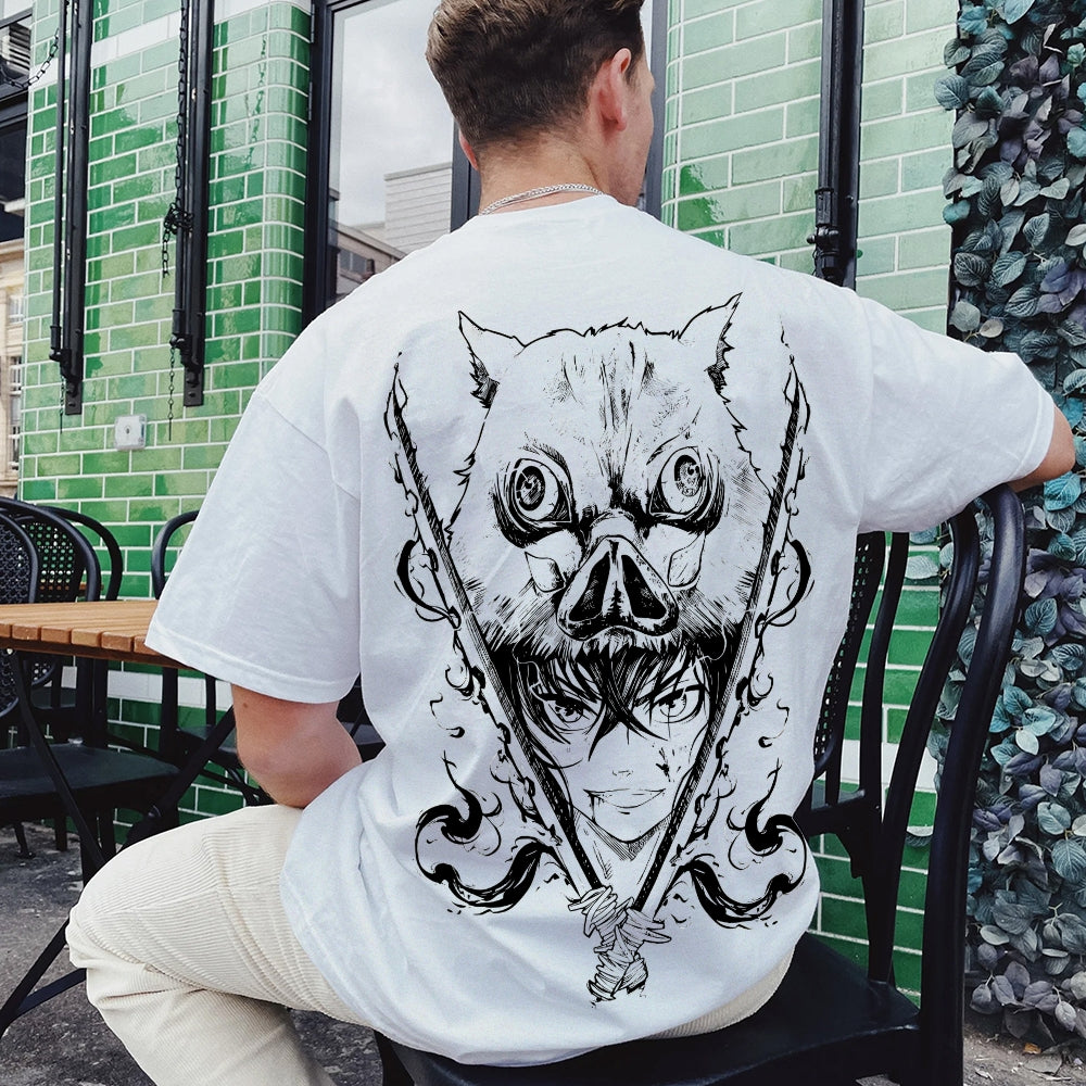 Demon Slayer Cotton Unisex Crew Neck Anime T-Shirt