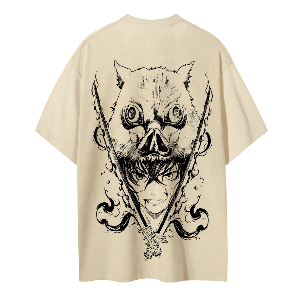 Demon Slayer Cotton Unisex Crew Neck Anime T-Shirt