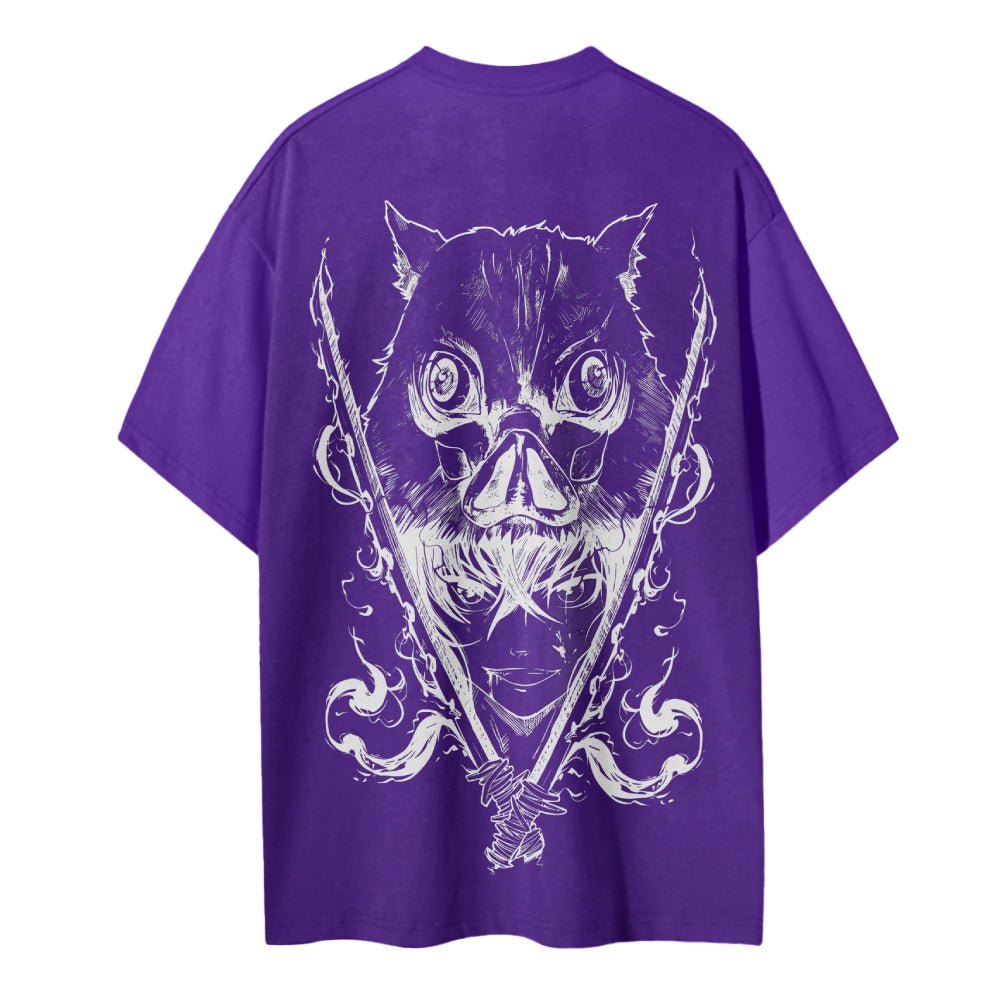 Demon Slayer Cotton Unisex Crew Neck Anime T-Shirt