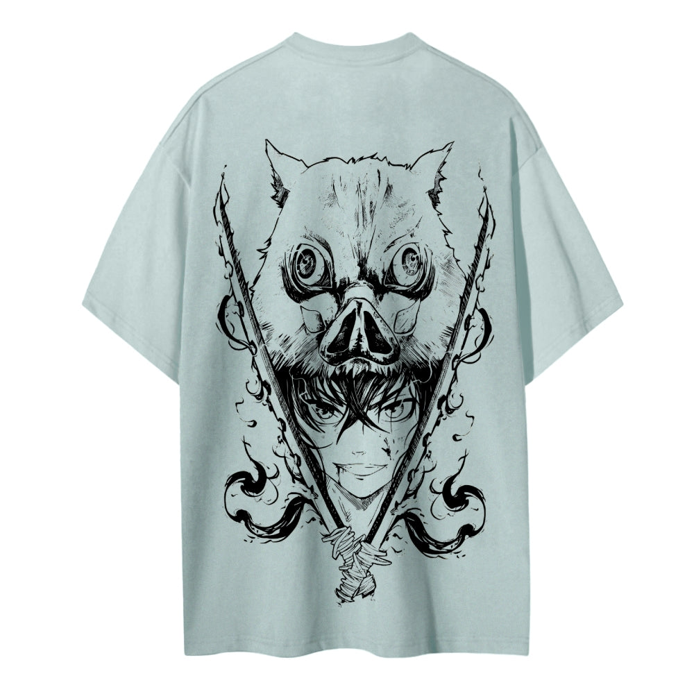 Demon Slayer Cotton Unisex Crew Neck Anime T-Shirt
