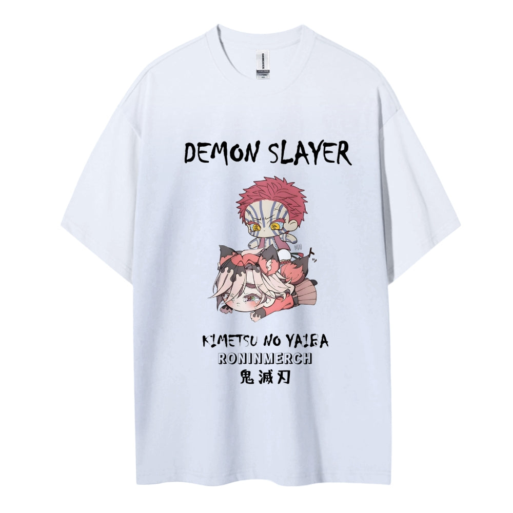 Demon Slayer Cotton Unisex Crew Neck Anime T-Shirt
