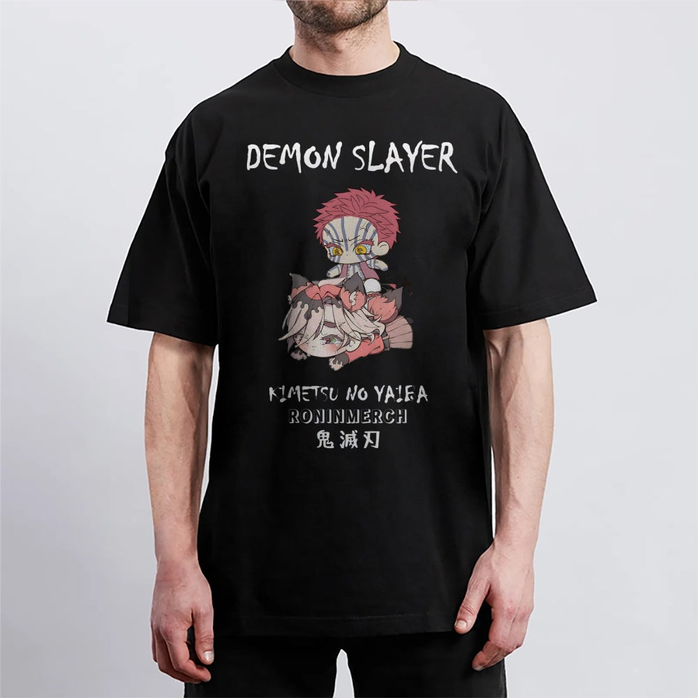 Demon Slayer Cotton Unisex Crew Neck Anime T-Shirt
