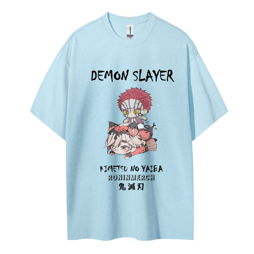 Demon Slayer Cotton Unisex Crew Neck Anime T-Shirt