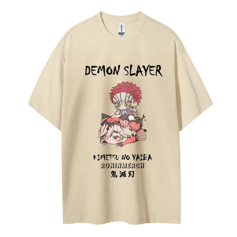 Demon Slayer Cotton Unisex Crew Neck Anime T-Shirt