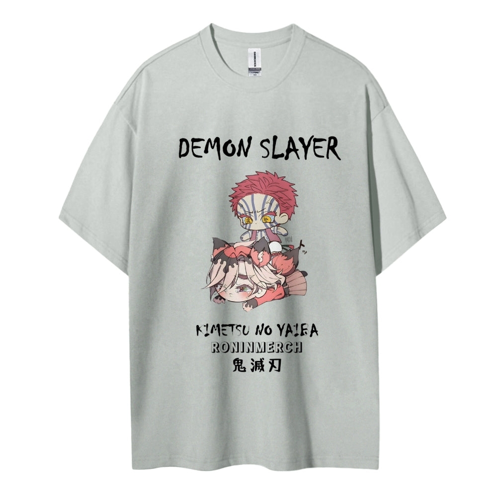 Demon Slayer Cotton Unisex Crew Neck Anime T-Shirt