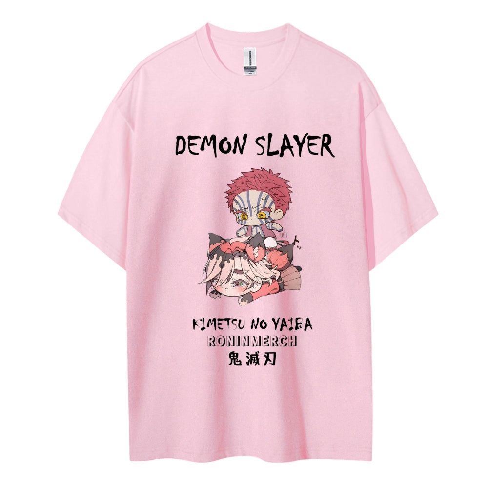 Demon Slayer Cotton Unisex Crew Neck Anime T-Shirt