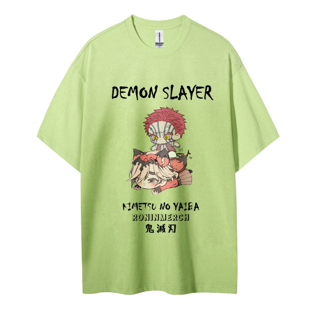 Demon Slayer Cotton Unisex Crew Neck Anime T-Shirt