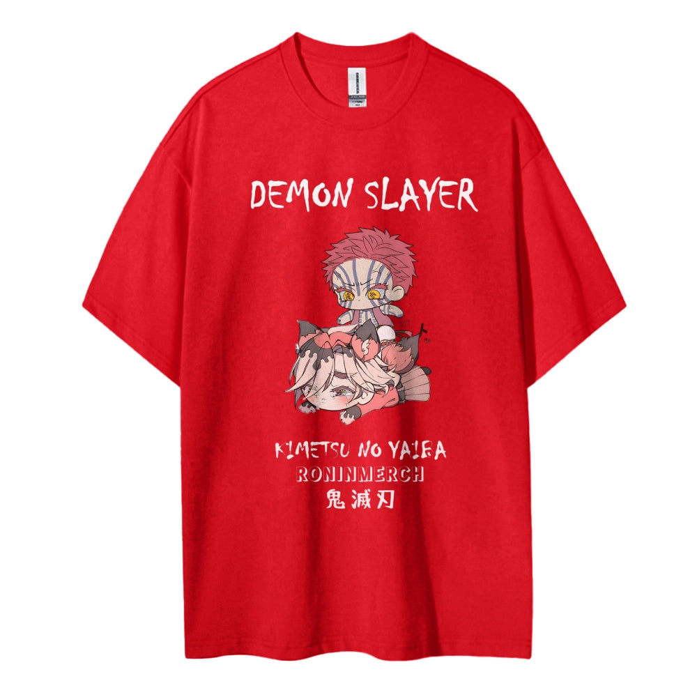 Demon Slayer Cotton Unisex Crew Neck Anime T-Shirt