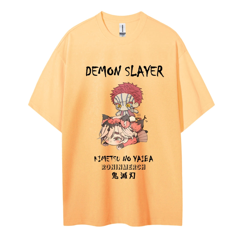 Demon Slayer Cotton Unisex Crew Neck Anime T-Shirt