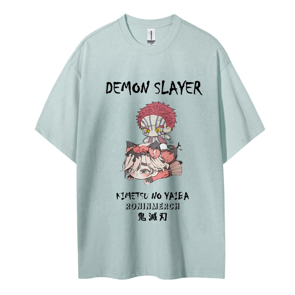 Demon Slayer Cotton Unisex Crew Neck Anime T-Shirt