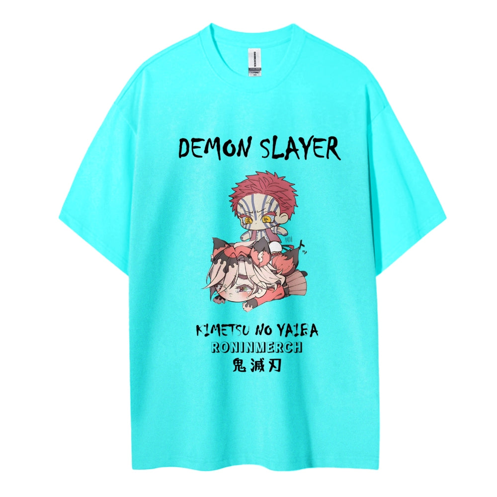 Demon Slayer Cotton Unisex Crew Neck Anime T-Shirt