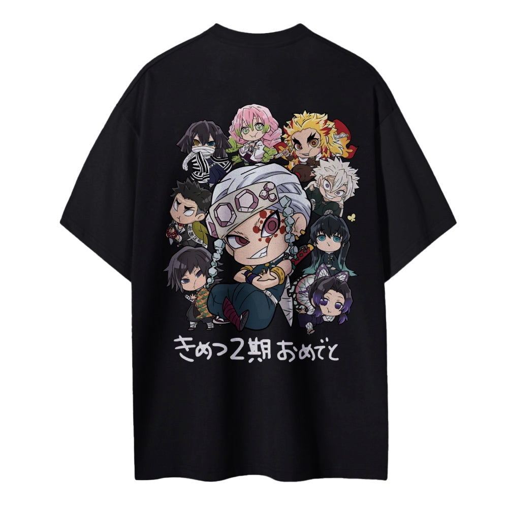 Demon Slayer Cotton Unisex Crew Neck Anime T-Shirt