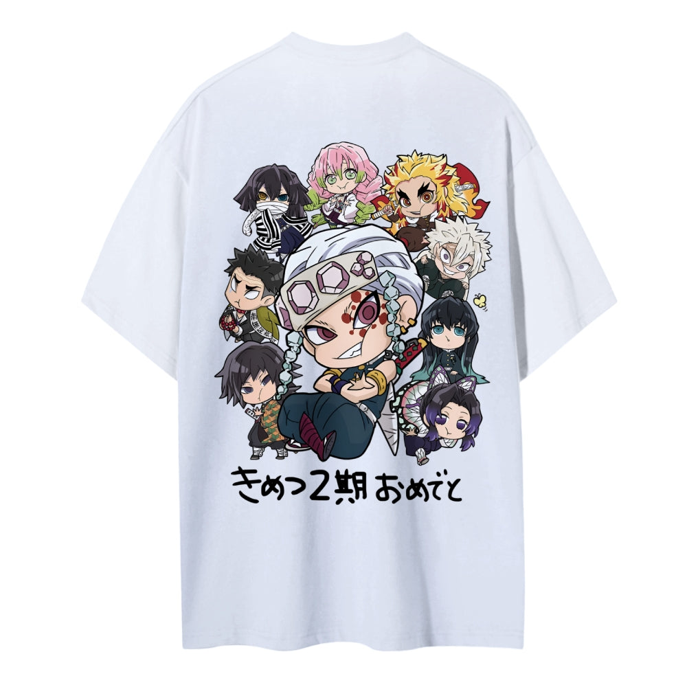 Demon Slayer Cotton Unisex Crew Neck Anime T-Shirt