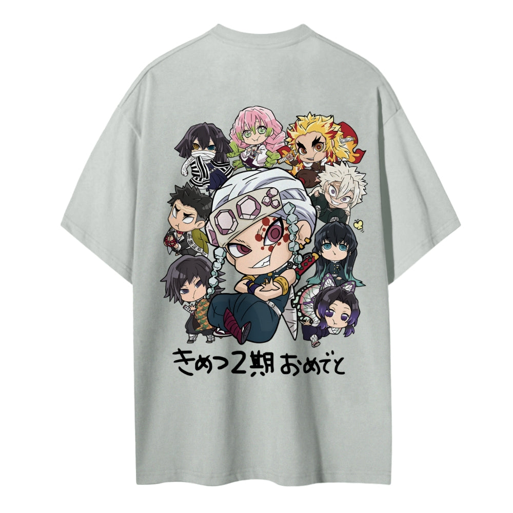 Demon Slayer Cotton Unisex Crew Neck Anime T-Shirt