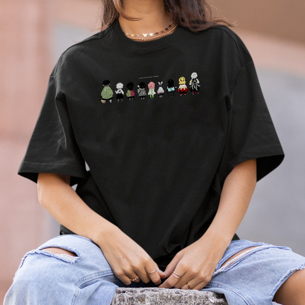 Demon Slayer Cotton Unisex Crew Neck Anime T-Shirt