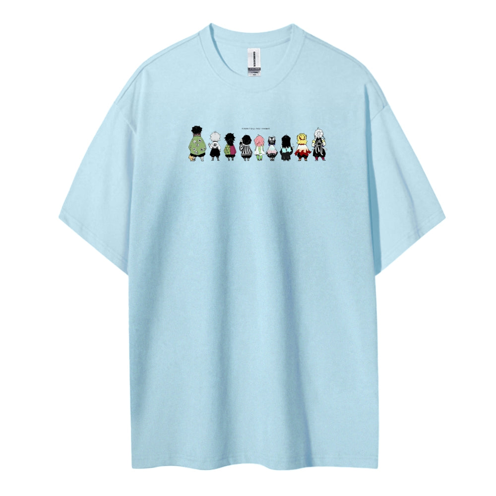 Demon Slayer Cotton Unisex Crew Neck Anime T-Shirt